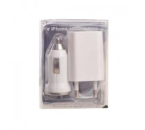 Set 3-in-1 IPHONE 5/6/6PLUS (Travel Charger, Car Charger, USB Cable)
