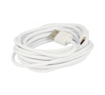 Cable USB - MICRO USB TYPE C 3m WHITE