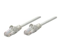 Intellinet Network Patch Cable, Cat6A, 0.25m, Grey, Copper, S/FTP, LSOH / LSZH, PVC, RJ45, Gold Plated Contacts, Snagless, Booted, Polybag