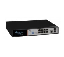 Extralink PoE Switch VICTOR 8x Gigabit PoE/PoE+, 2x SFP, 1x Console Port, 150W, Managed EX.8222