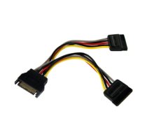 StarTech.com 6in SATA Power Y Splitter Cable Adapter - M/F