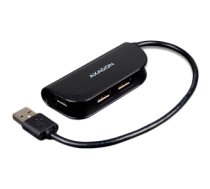 Axagon HUE-X4B interface hub USB 2.0 480 Mbit/s Black