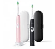 Philips 4300 series HX6800/35 electric toothbrush Adult Sonic toothbrush Black, Pink