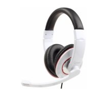 Gembird MHS-001-GW headphones/headset Head-band White 3.5 mm connector