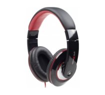 Gembird MHS-BOS headphones/headset Head-band 3.5 mm connector Black, Red