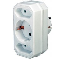 Brennenstuhl Adapter with 2 + 1 sockets power adapter/inverter White