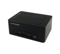 LC-Power LC-DOCK-U3-CR storage drive docking station USB 3.2 Gen 1 (3.1 Gen 1) Type-A Black