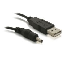 DeLOCK Power-Kabel,3,1mm Hohlst. USB cable 1.5 m USB A Black