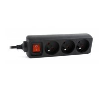 EnerGenie EG-PSU3F-01 UPS power strip, 3 FR sockets, 10 A, C14 plug, 0.6 m cable, black | EnerGenie EG-PSU3F-01