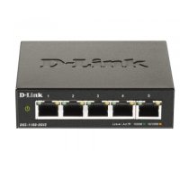 D-Link DGS-1100-05V2 tīkla pārslēgs Vadīts Gigabit Ethernet (10/100/1000) Melns