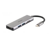 D-Link DUB-M530 notebook dock/port replicator Wired USB 3.2 Gen 1 (3.1 Gen 1) Type-C Aluminum, Black