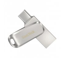 SanDisk Ultra Dual Drive Luxe USB flash drive 64 GB USB Type-A / USB Type-C 3.2 Gen 1 (3.1 Gen 1) Stainless steel