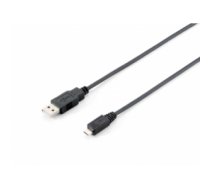 Equip USB 2.0 Type A to Micro-B Cable, 1.8m , Black