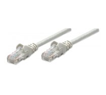 Intellinet Network Patch Cable, Cat5e, 3m, Grey, CCA, U/UTP, PVC, RJ45, Gold Plated Contacts, Snagless, Booted, Polybag