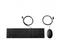HP 320MK USB Wired Mouse Keyboard Combo - Black - EST 9SR36AA#ARK 9SR36AA#ARK