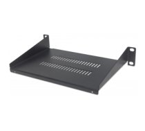 Intellinet 10" Cantilever Shelf, 1U, 150mm Depth, Vented, Black