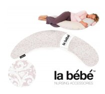 La Bebe™ Moon Maternity Pillow Art.52502 Classic Rose Liels spilvens grūtniecēm ar sintepona (bumbiņsintepons) pildījums (īpaši mīksts un kluss),195cm 2000000077604