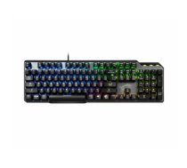 MSI VIGOR GK50 ELITE BOX WHITE keyboard USB QWERTZ German Black, Metallic