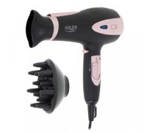 Adler | Hair Dryer | AD 2248b ION | 2200 W | Number of temperature settings 3 | Ionic function | Diffuser nozzle | Black/Pink AD 2248b