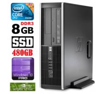 HP 8100 Elite SFF i5-650 8GB 480SSD GT1030 2GB DVD WIN10Pro