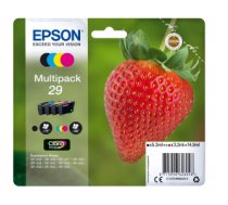 Epson Strawberry C13T29864012 tintes kārtridžs Oriģināls Melns, Tirkīzzils, Fuksīns, Dzeltens 1 pcs