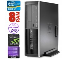 HP 8100 Elite SFF i5-750 8GB 240SSD GT1030 2GB DVD WIN10Pro