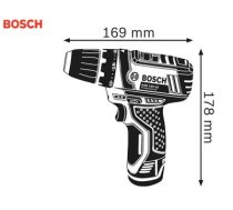 Akumulatora skrūvgriez BOSCH GSR 12V-15 2x2,0AH AR urbjmašīnu