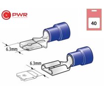 Flat terminal set 6.3mm