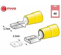 Flat terminal set 6.3mm