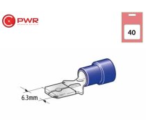 Flat terminals 6.3mm