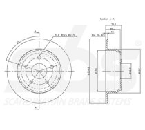 BREMŽU DISKS  DELPHI, AIZM, JEEP GRAND CHEROKEE