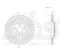 BREMŽU DISKS  DELPHI, 2 KPL / PKT, AIZM, AUDI