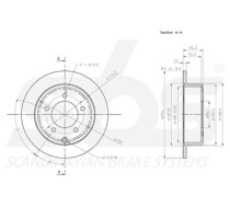 BREMŽU DISKS  DELPHI, AIZM, DODGE CALIBER / JEEP COMSS, TR