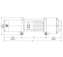 ELEKTRISKĀ VINČĀ  ROCK 2268KG 12V 15M TROS