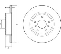 BREMŽU DISKS  DELPHI AIZM, NISSAN  RENAULT