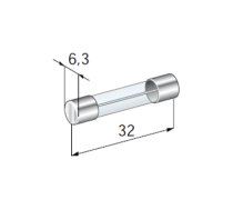 Fuse glass tube 3A