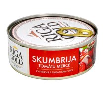 Rīgas Zelts skumbrija tomātu mērcē 240g