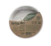 Spino Bio cukurniedru šķīvji balti ø23cm 10gab