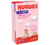 Huggies Pants biksītes meitenēm S3 6-11kg 58gab