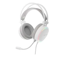 Genesis RGB spēļu austiņas | Neon 613 G2 | Ar vadu | Uz ausīm liekamas | Mikrofons | Baltas
