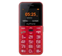 myPhone | Halo Easy | Sarkans | 1,77 | TFT | 24 MB | 32 MB | Viena SIM karte | Bluetooth | Galvenās kameras izšķirtspēja 0,3 MP | 1000 mAh