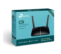 4G+ LTE maršrutētājs | Archer MR600 | 802.11ac | 300+867 Mbit/s | 10/100/1000 Mbit/s | Ethernet LAN (RJ-45) porti: 3 | Mesh atbalsts: Nē | MU-MiMO: Nē | 4G | Antenas tips: 2x noņemamas