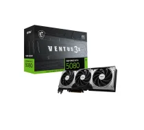 MSI GeForce RTX 5080 16G VENTUS 3X OC | NVIDIA | 16 GB | GeForce RTX 5080 | HDMI pieslēgvietu skaits: 1 | PCI Express Gen 5 | Atmiņas takts frekvence: 2655 MHz