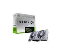 MSI GeForce RTX 5070 12G VENTUS 2X OC WHITE | NVIDIA | 12 GB | GeForce RTX 5070 | GDDR7 | HDMI portu skaits: 1 | PCI Express Gen 5