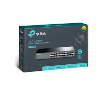 TP-LINK | Komutators | TL-SG1024D | Nepārvaldīts | Darbvirsmas/Statīva montāža | Gigabit Ethernet (vara) pieslēgvietu skaits: 24 | 36 mēneši