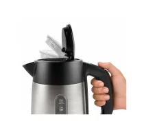 Bosch | Tējkanna | DesignLine TWK4P440 | Elektriskā | 2400 W | 1,7 L | Nerūsējošais tērauds | 360° rotējoša pamatne | Nerūsējošais tērauds/Melna