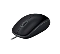 Logitech | Pele | B110 Klusa | Vadu | USB | Melna