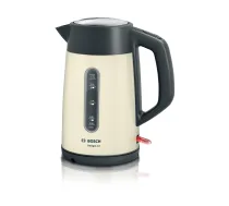 Bosch | Tējkanna | TWK4P437 | Elektriskā | 2400 W | 1,7 L | Nerūsējošā tērauda | Bēša