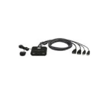Aten | 2 portu USB FHD HDMI kabelis KVM slēdzis | CS22HF