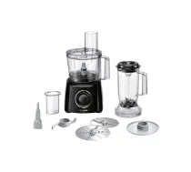Bosch | Virtuves kombains | MCM3201B | 800 W | Ātrumu skaits: 2 | Bļodas tilpums: 2,3 l | Ledus smalcināšana | Blenderis | Melns